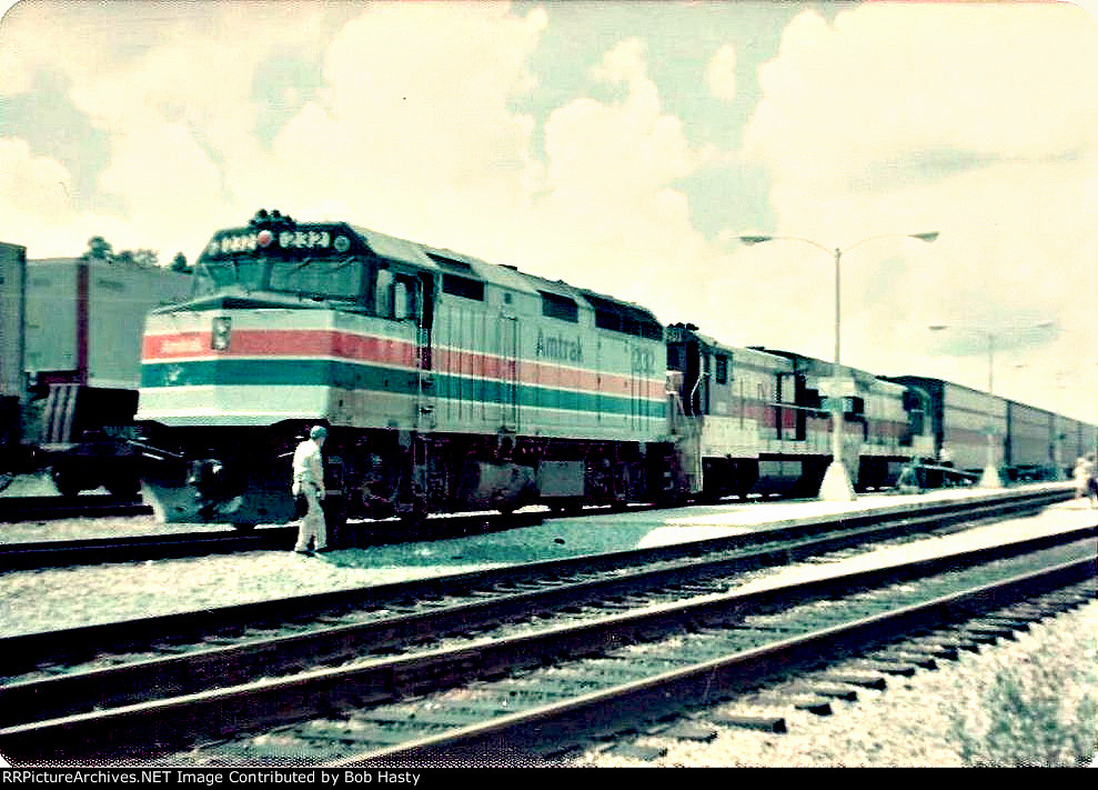 Combined Floridian Auto Train at Jacksonville, Fl.
